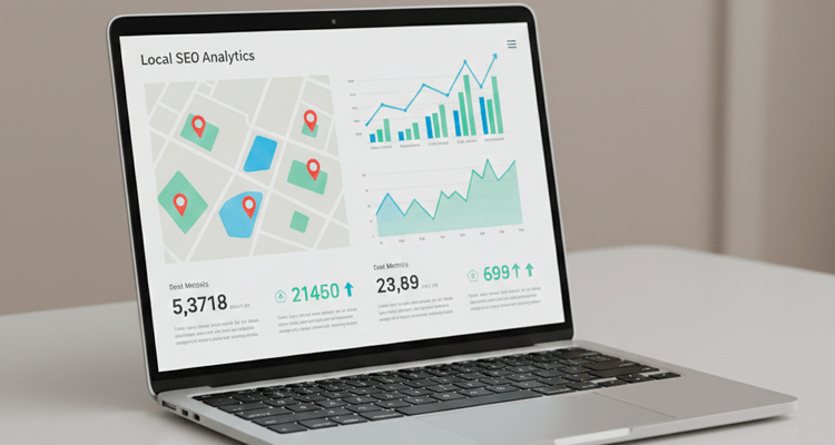 Panel de métricas para medir visibilidad y contactos en SEO local