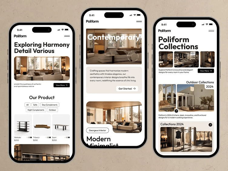 diseño web minimalista responsive