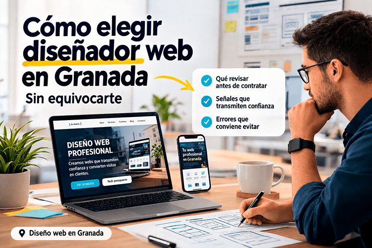 Cómo elegir diseñador web en Granada sin equivocarte