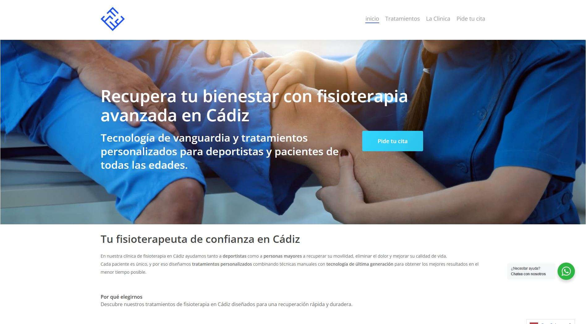 Diseño de página web para el centro de rehabilitación Fisiocentro