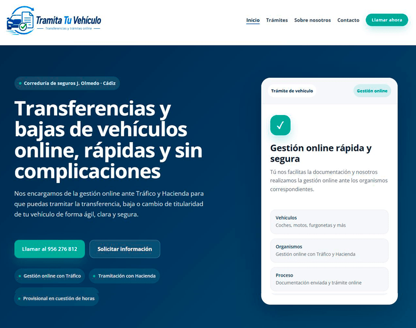 Diseño de página web corporativa profesional