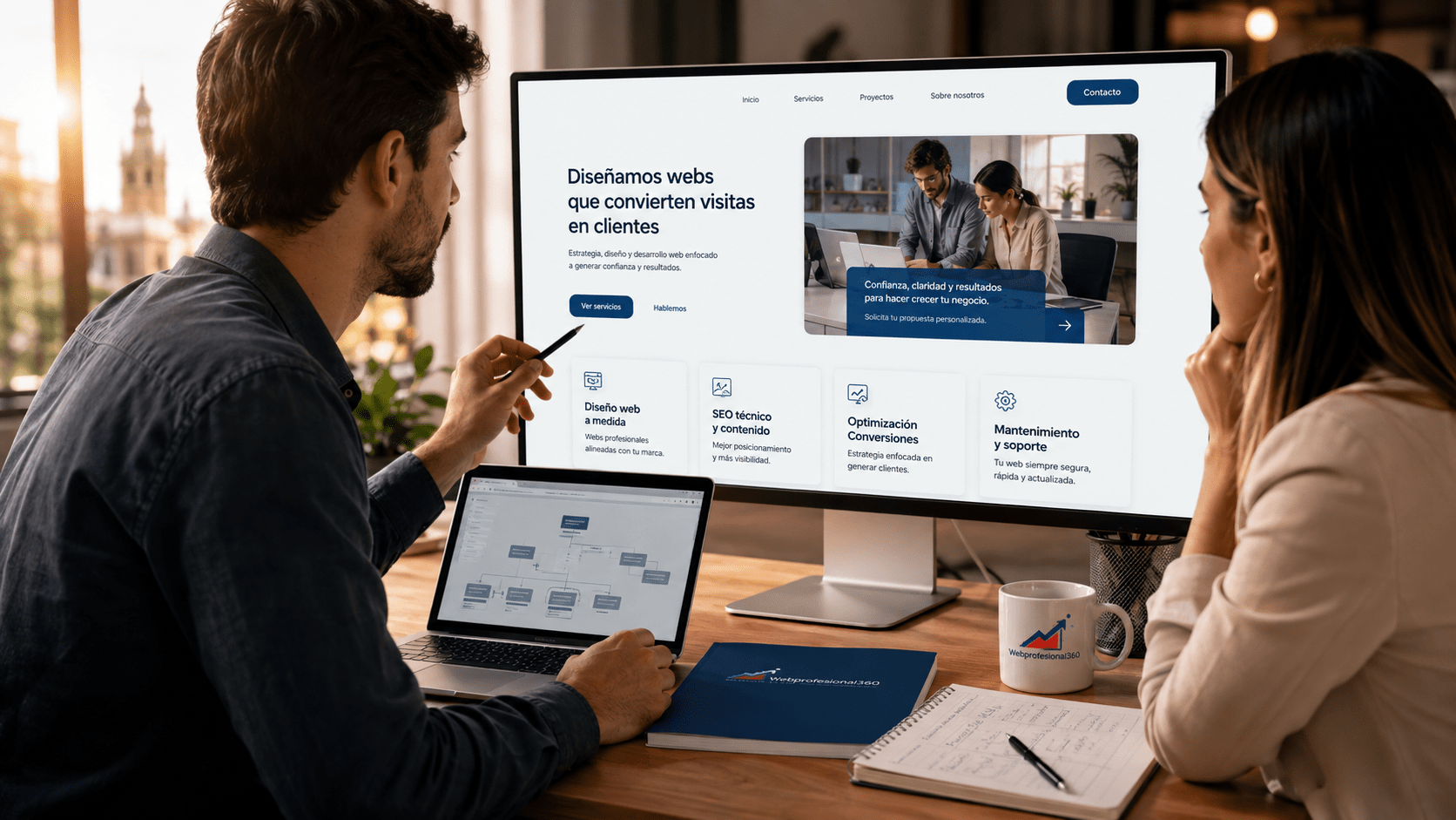 Planificación de una página web orientada a conseguir clientes en Sevilla