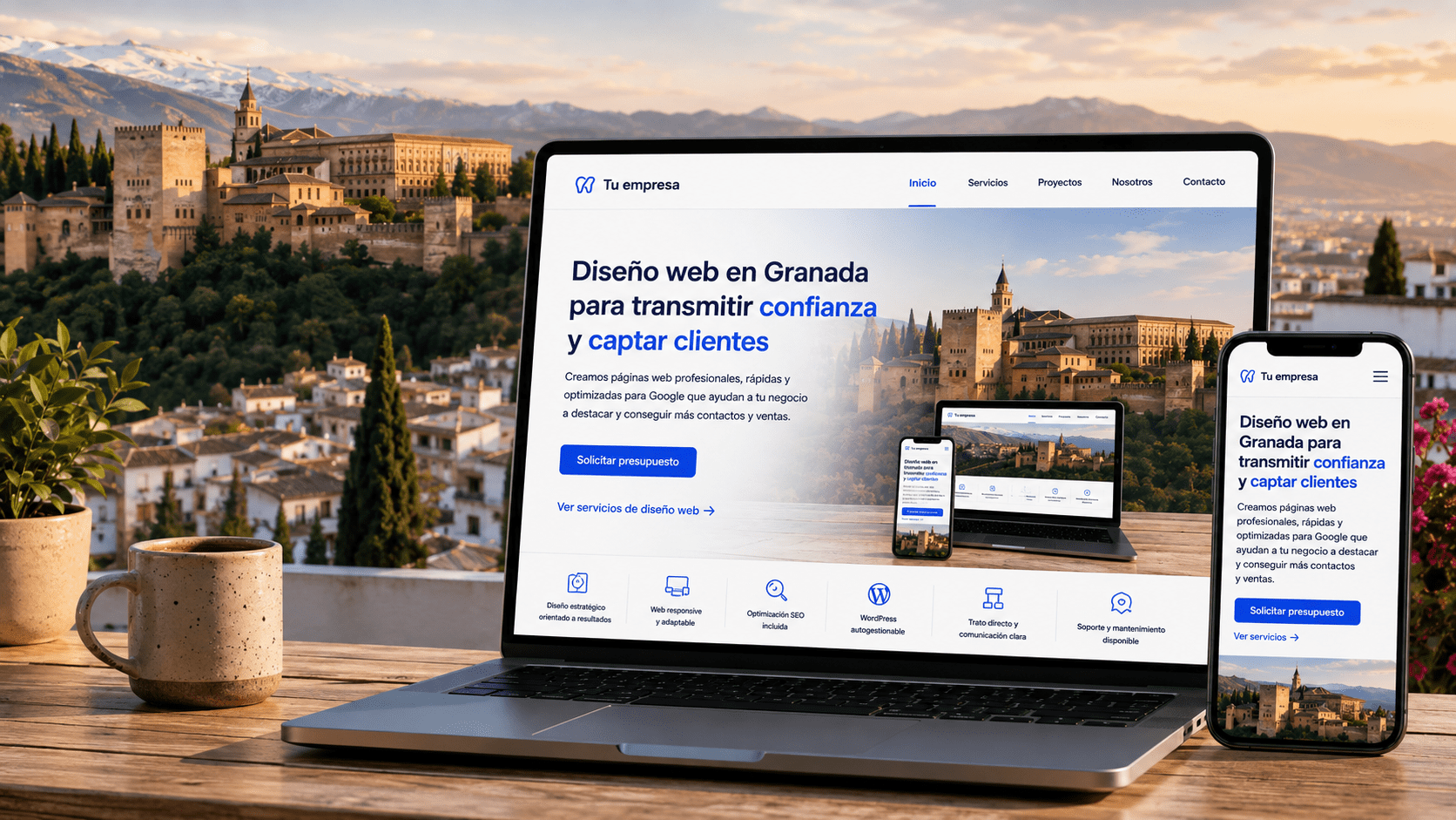 Diseño web profesional en Granada para empresas que quieren captar clientes