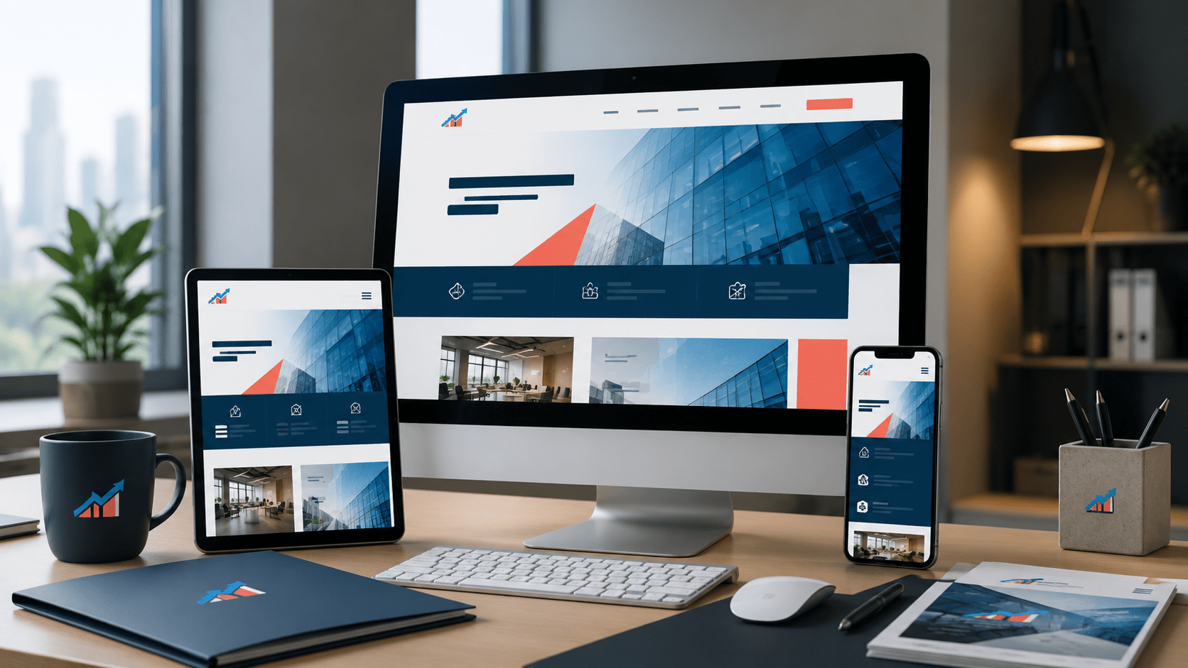 Rediseño responsive de una página web WordPress en ordenador tablet y móvil