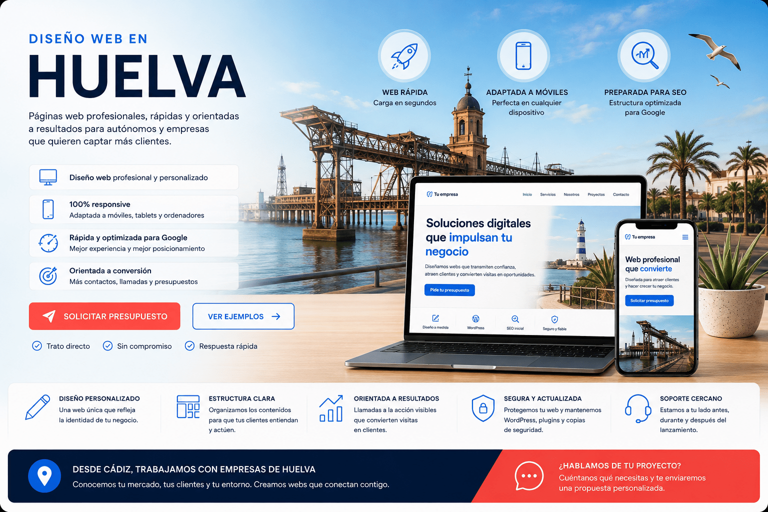 Diseño web en Huelva para empresas que quieren captar clientes