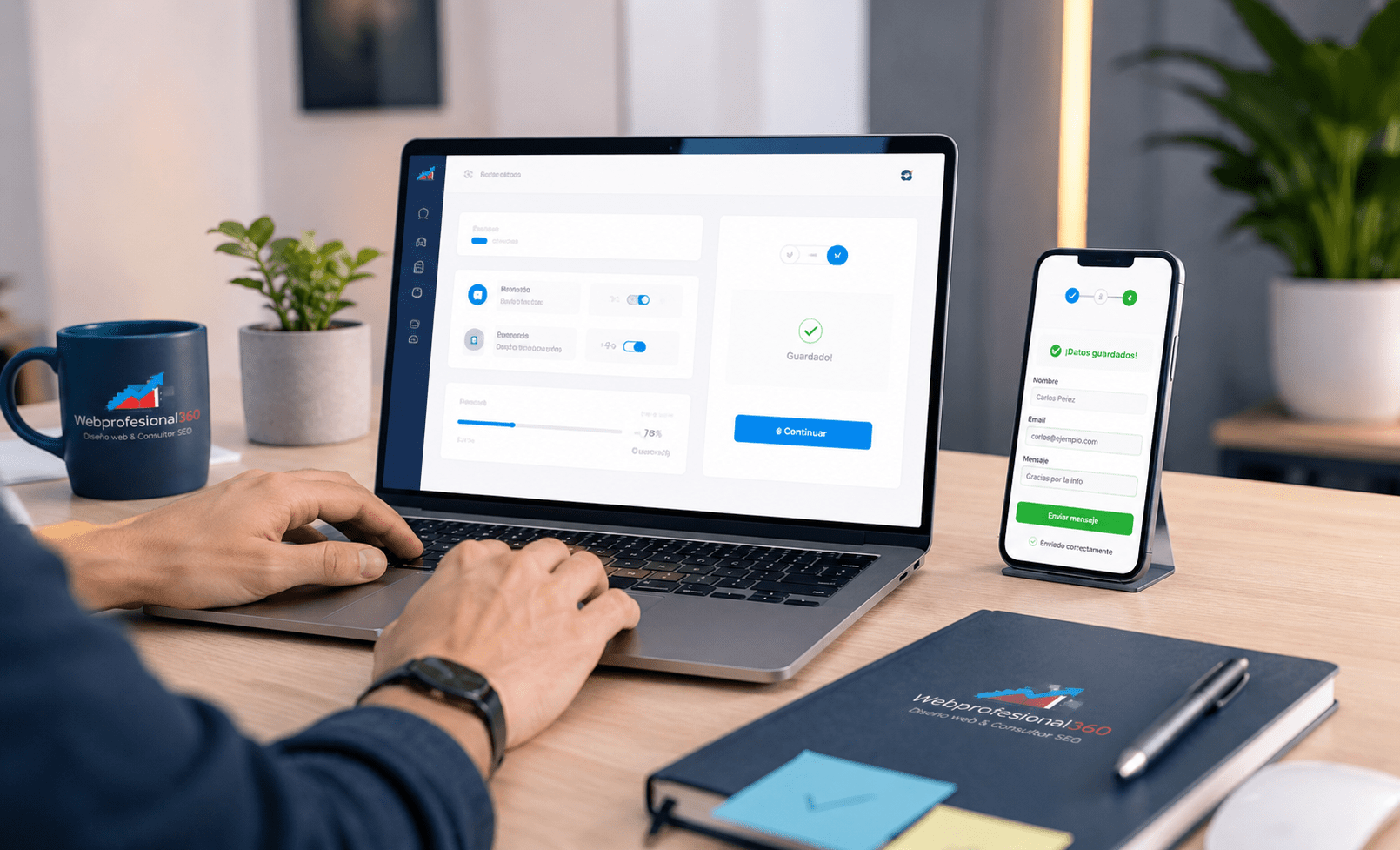Ejemplos de microinteracciones en botones, formularios y navegación web