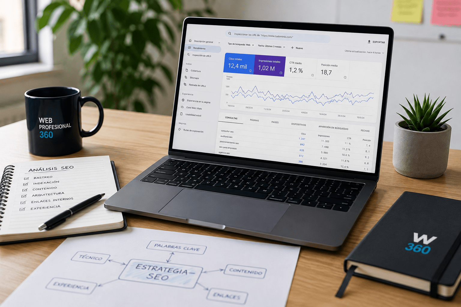 Análisis SEO y estrategia de posicionamiento web basada en datos